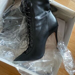 Black Schutz Lace Up Bootie. Worn a handful of times.